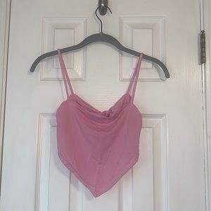 PacSun Pink tied tank top